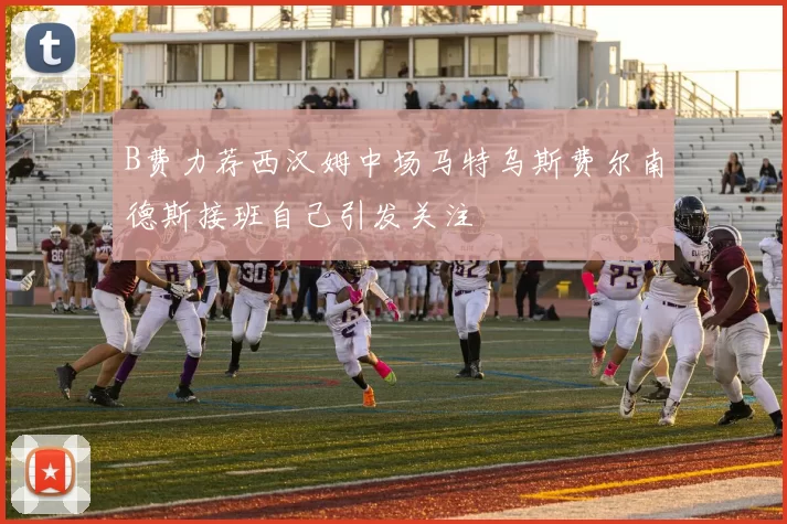 B费力荐西汉姆中场马特乌斯费尔南德斯接班自己引发关注